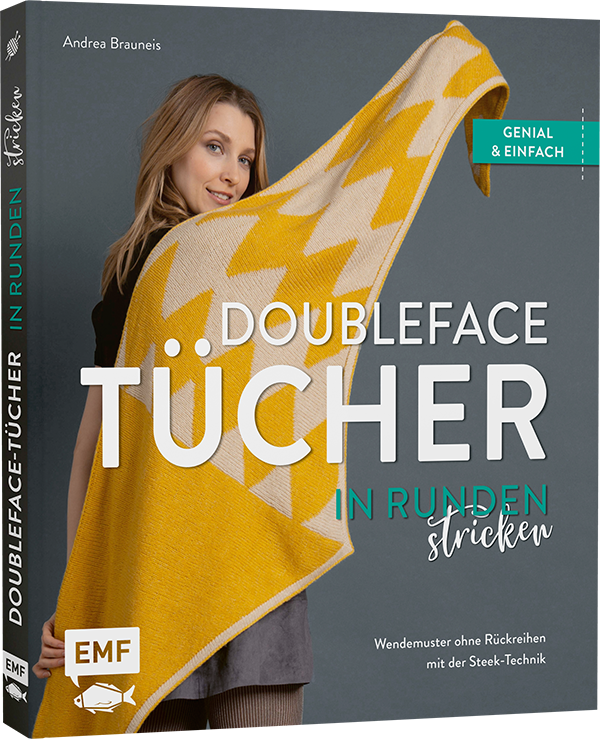 Doubleface-Tücher in Runden stricken