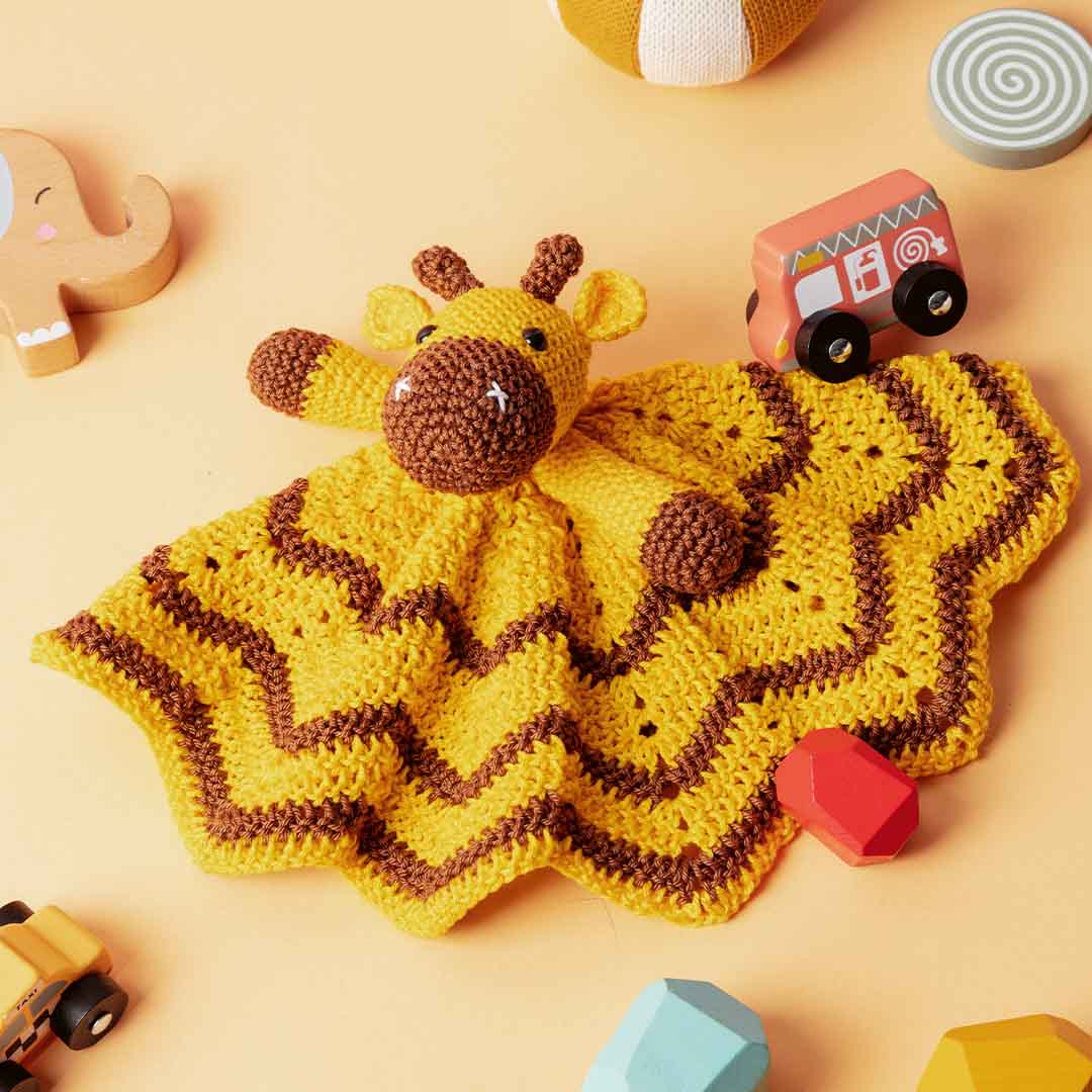 Kuscheltuch Giraffe