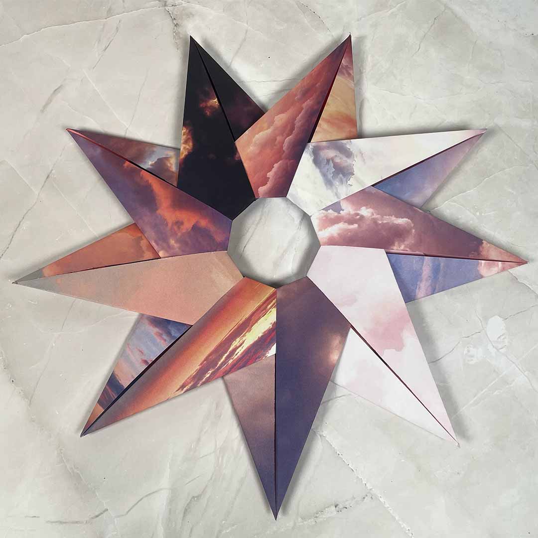DIY-Anleitung "Origami Sonnenstern" aus dem Buch "333 Origami – Beautiful Sky"