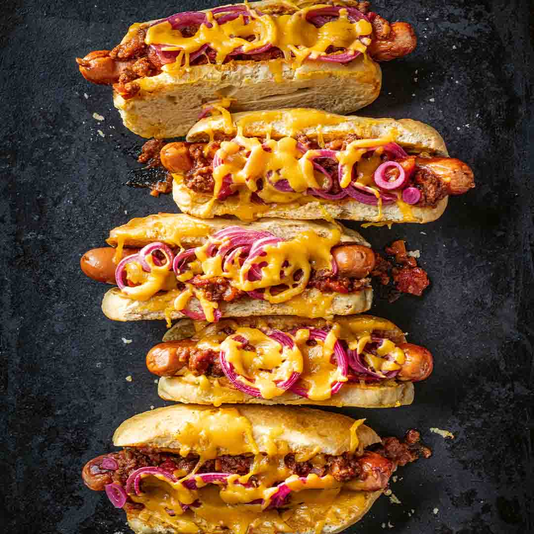 Rezeptbild "Coney Island Chili Dogs" aus dem Buch "Walk of flame"
