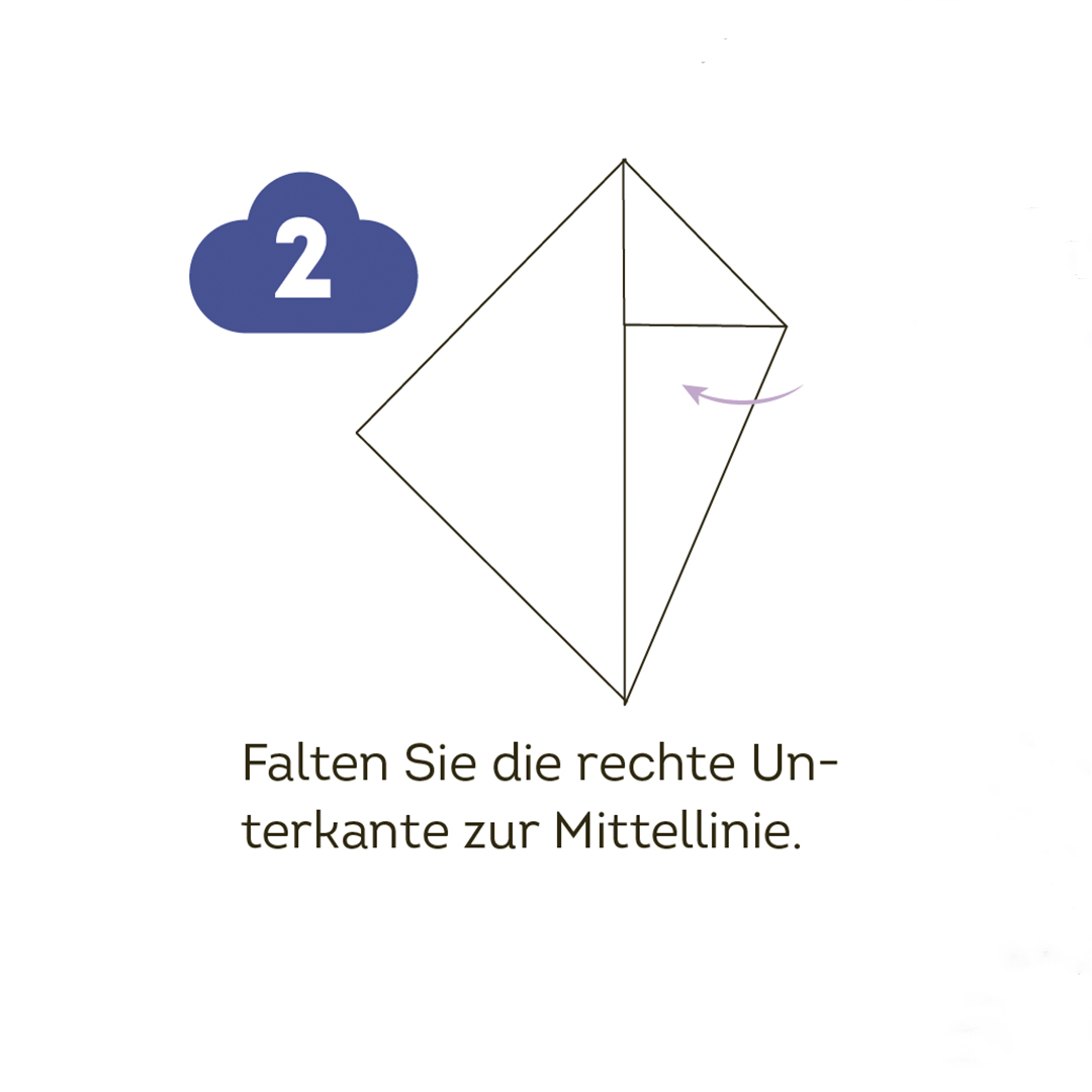 Schritt 2 Anleitung "Origami Sonnenstern" aus dem Buch "333 Origami – Beautiful Sky"