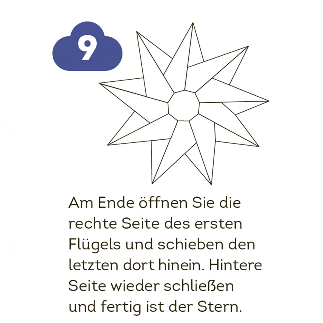 Schritt 9 Anleitung "Origami Sonnenstern" aus dem Buch "333 Origami – Beautiful Sky"