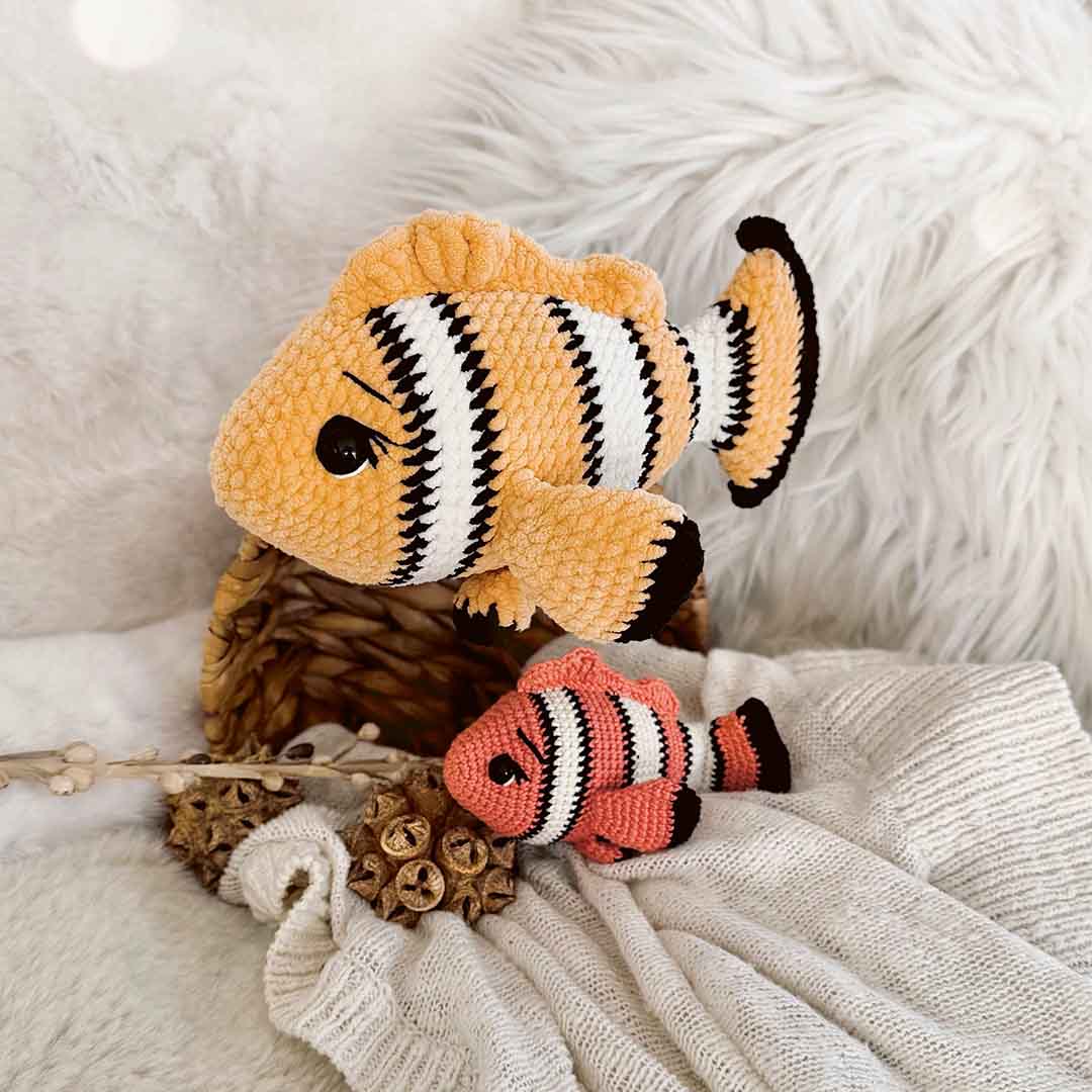 DIY-Anleitung "Clownfisch Nino" aus dem Buch "Amigurumis cute & plushy" von Annemarie Sichermann
