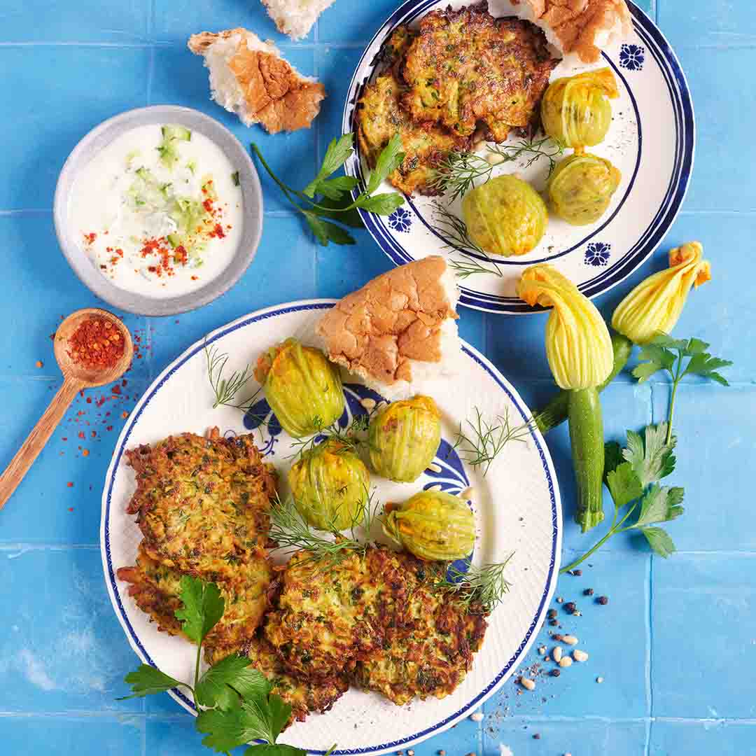 Gefüllte Zucchiniblüten