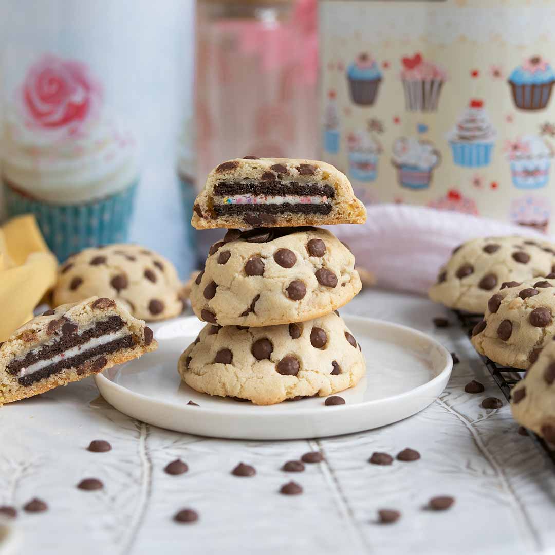 Mit Oreo gefüllte Cookies