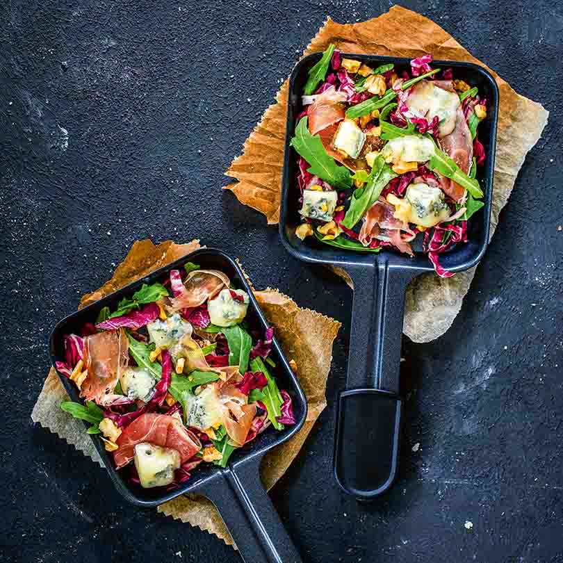 Radicchio-Pfännchen mit Walnüssen