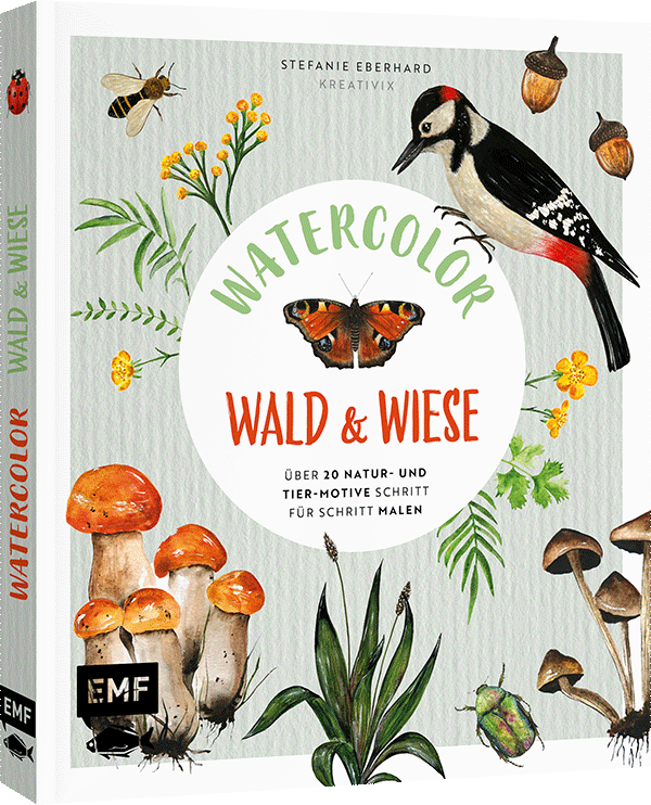 Watercolor Wald und Wiese