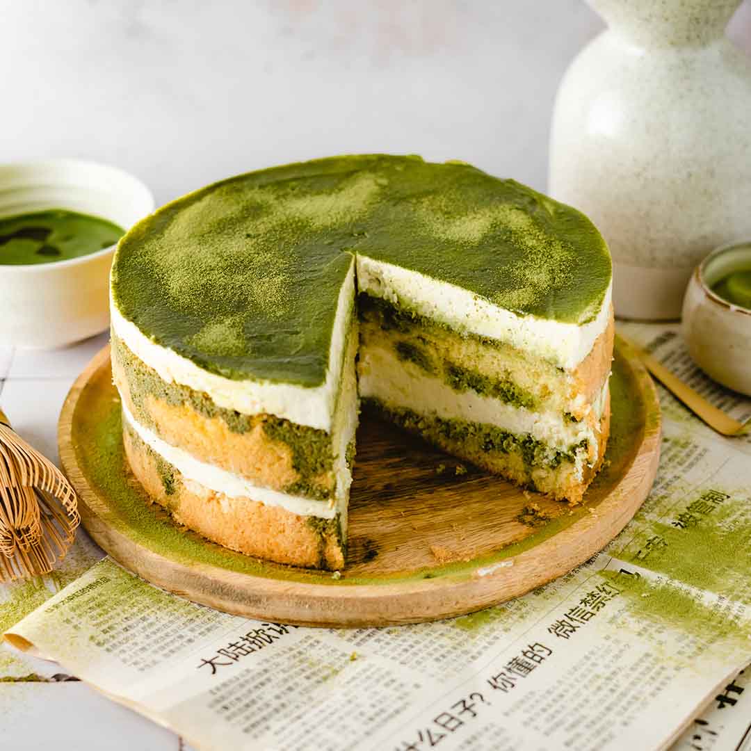 Matcha-Tiramisu-Torte