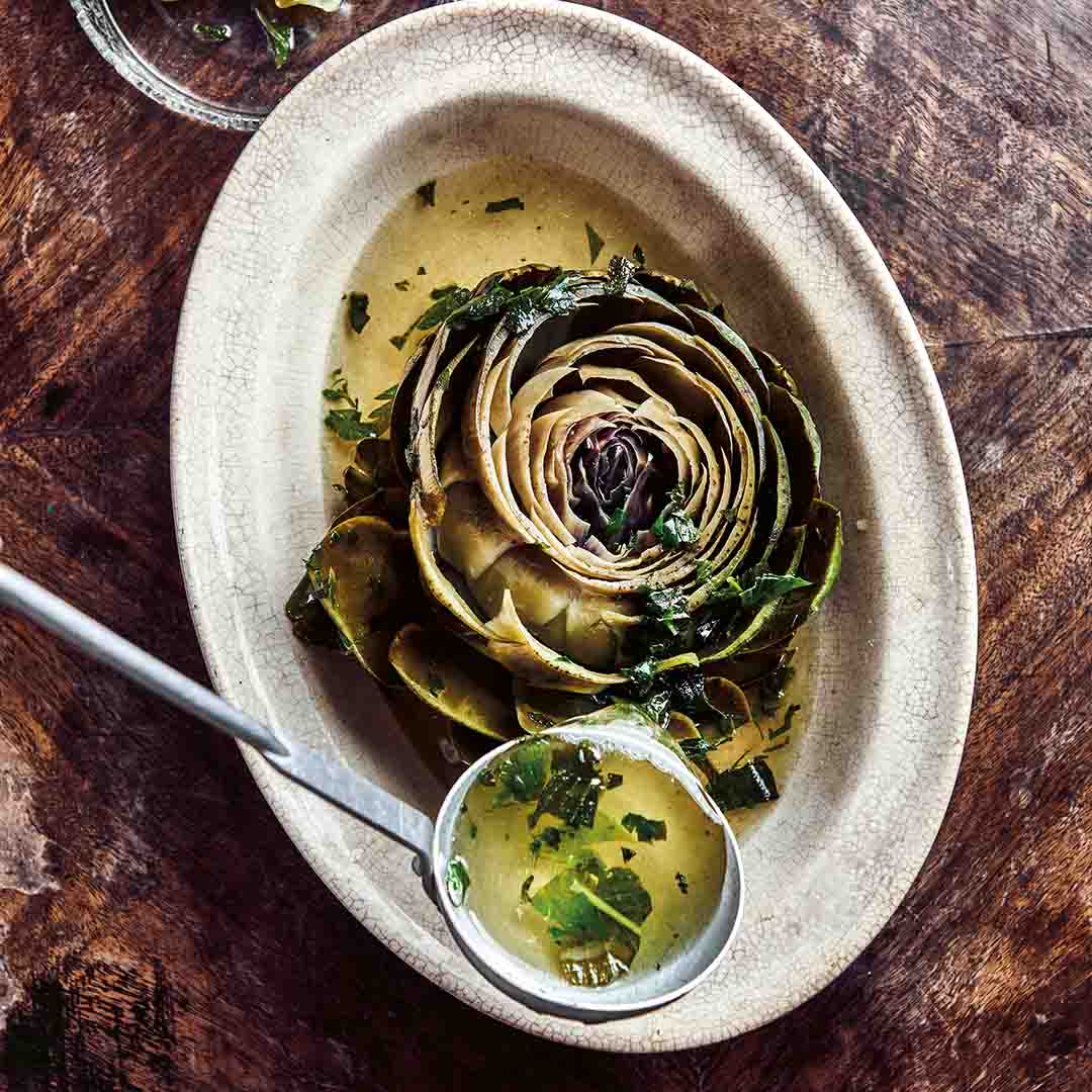 Carciofi alla romana con la menta