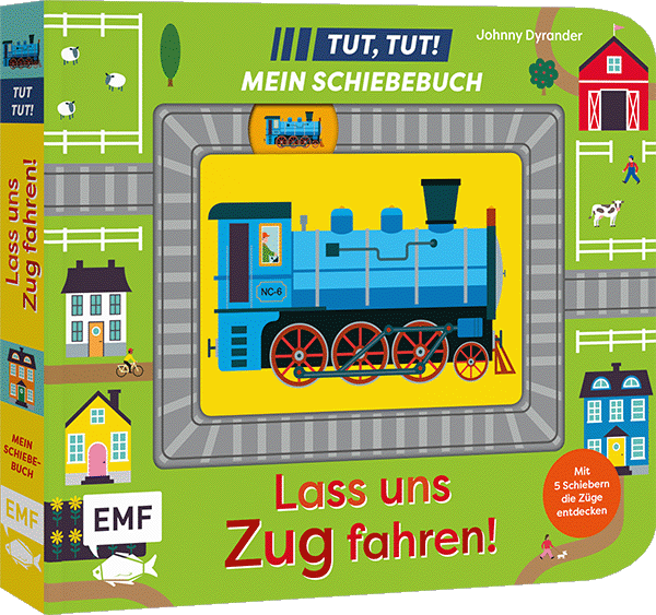 Tut, Tut! – Mein Schiebebuch: Lass uns Zug fahren!